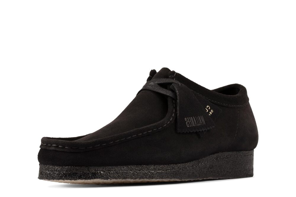 Clarks Men's Wallabee Oxford, Black Suede 10 medium US